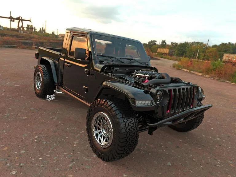 У мережі представили дводверну версію пікапа Jeep Gladiator