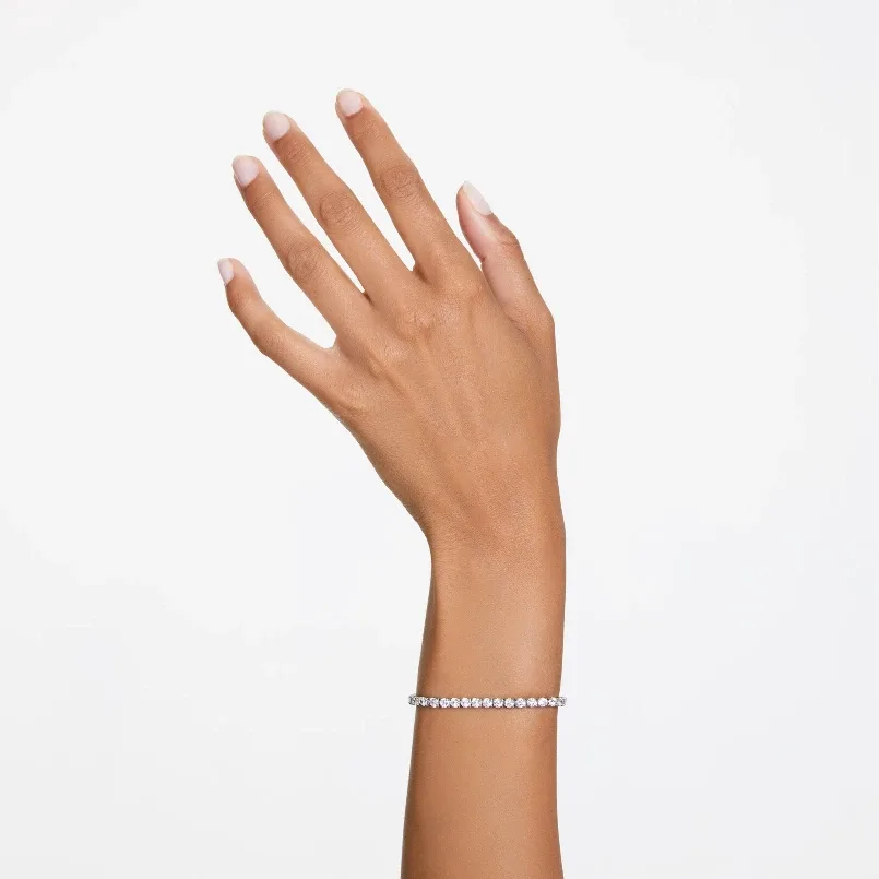 Matrix Tennis Bracelet Taille ronde, Swarovski