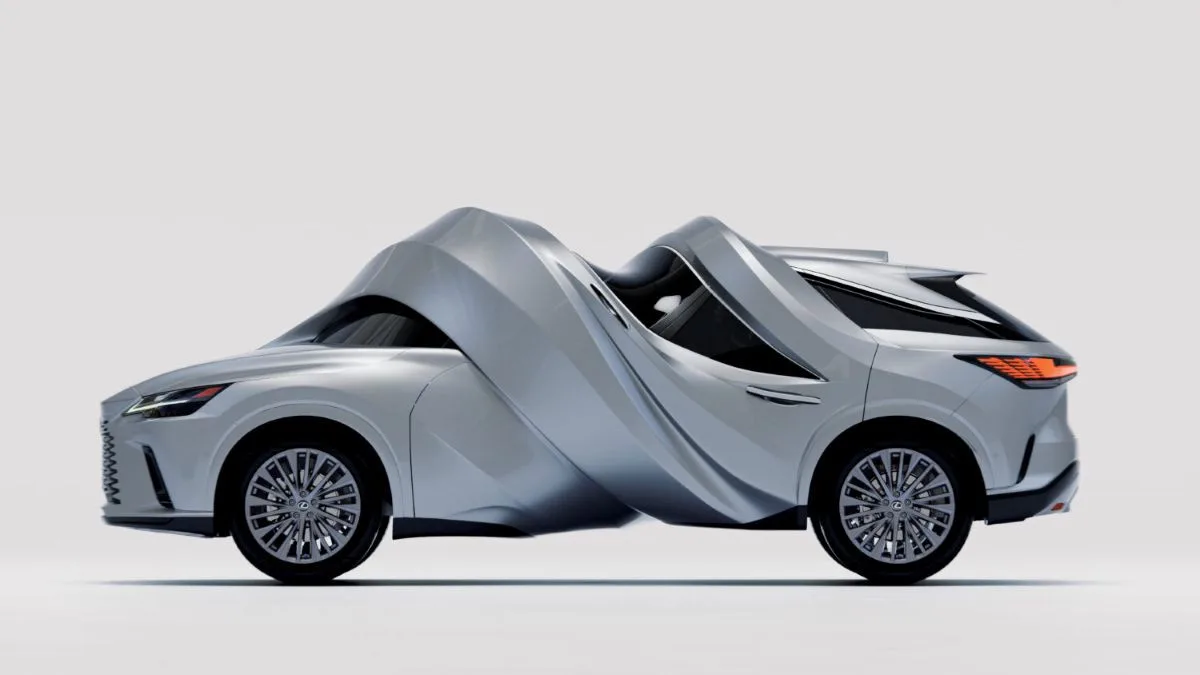 Електромобіль Lexus “викрутили” заради мистецтва