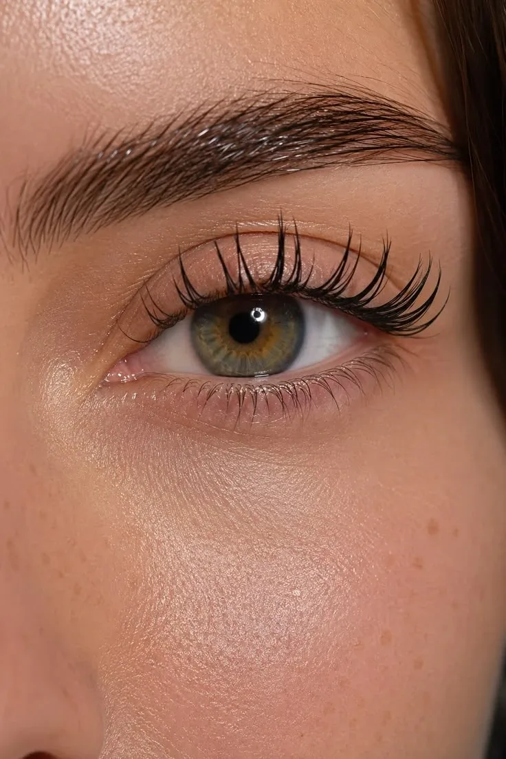wet lashes