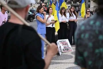 Громада Лісабона організувала «Живий ланцюг» на підтримку України