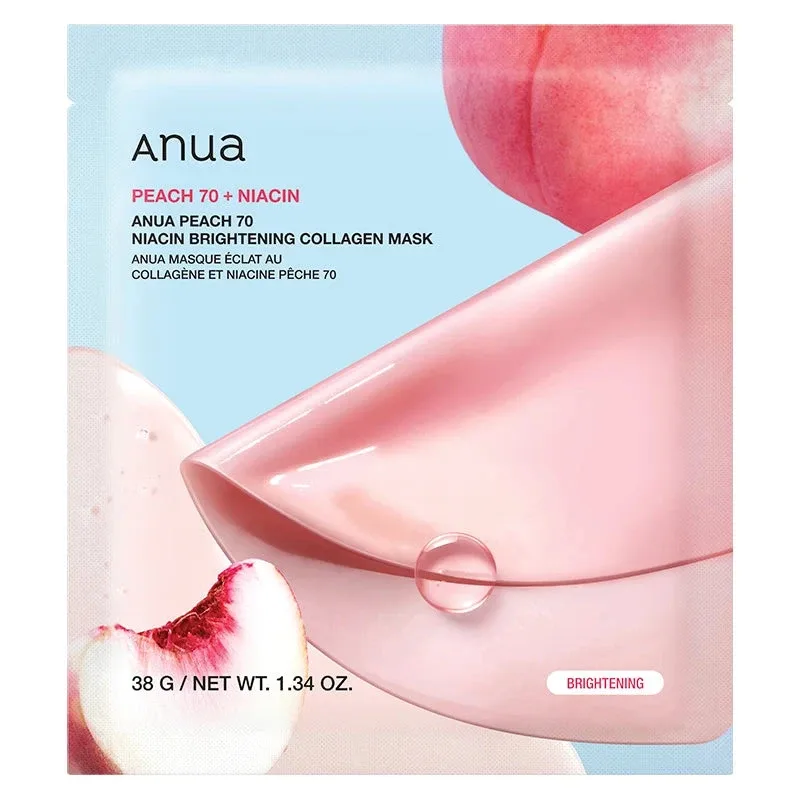 Peach 70 Niacin Brightening Collagen Mask, Anua