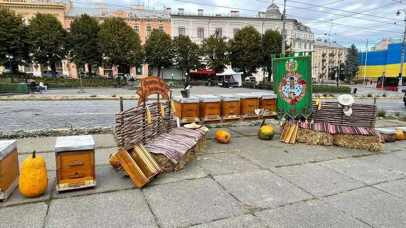 У центрі Чернівців проходить фестиваль меду та трав’яного чаю 