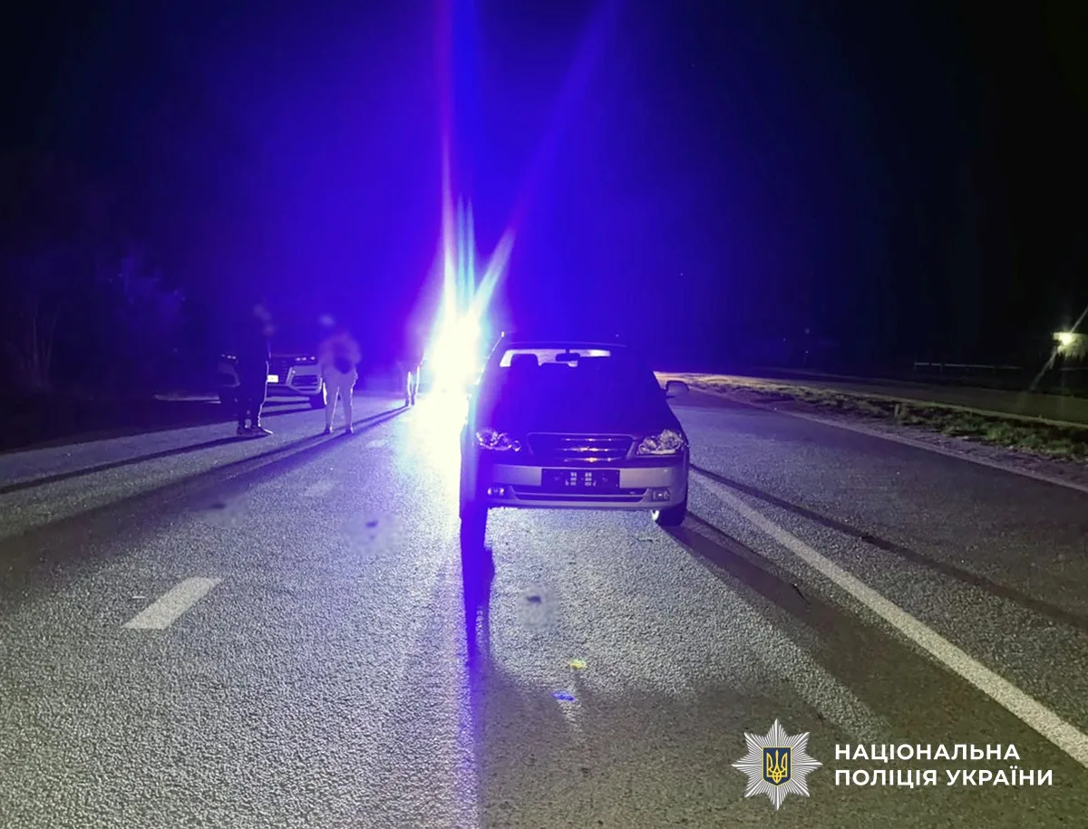 Пошкодження автомобіля після наїзду на пішохідку