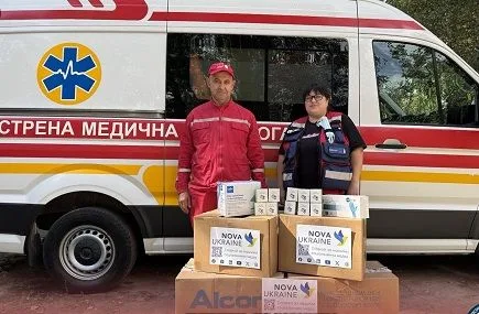 Американська “Nova Ukraine” доставила на Сумщину медичні вироби для екстреної медицини