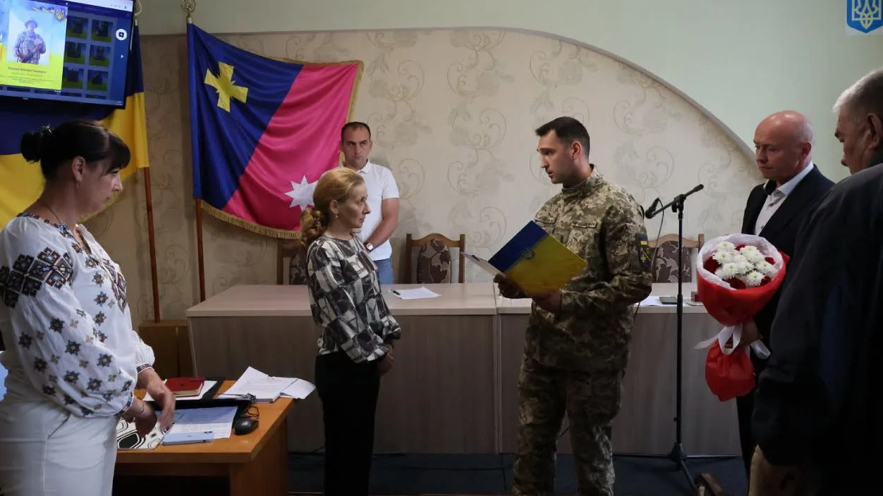 Загиблого військовослужбовця з Білицької громади посмертно нагородили медаллю «Хрест Сухопутних військ»