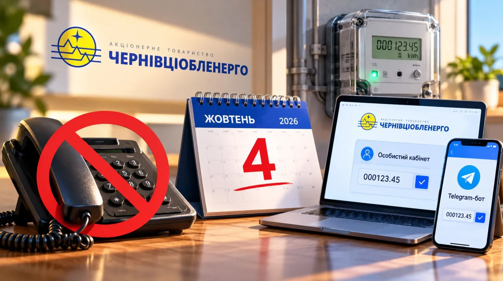 З 4 жовтня Чернівціобленерго більше не прийматиме показники лічильників через операторів: як передати дані