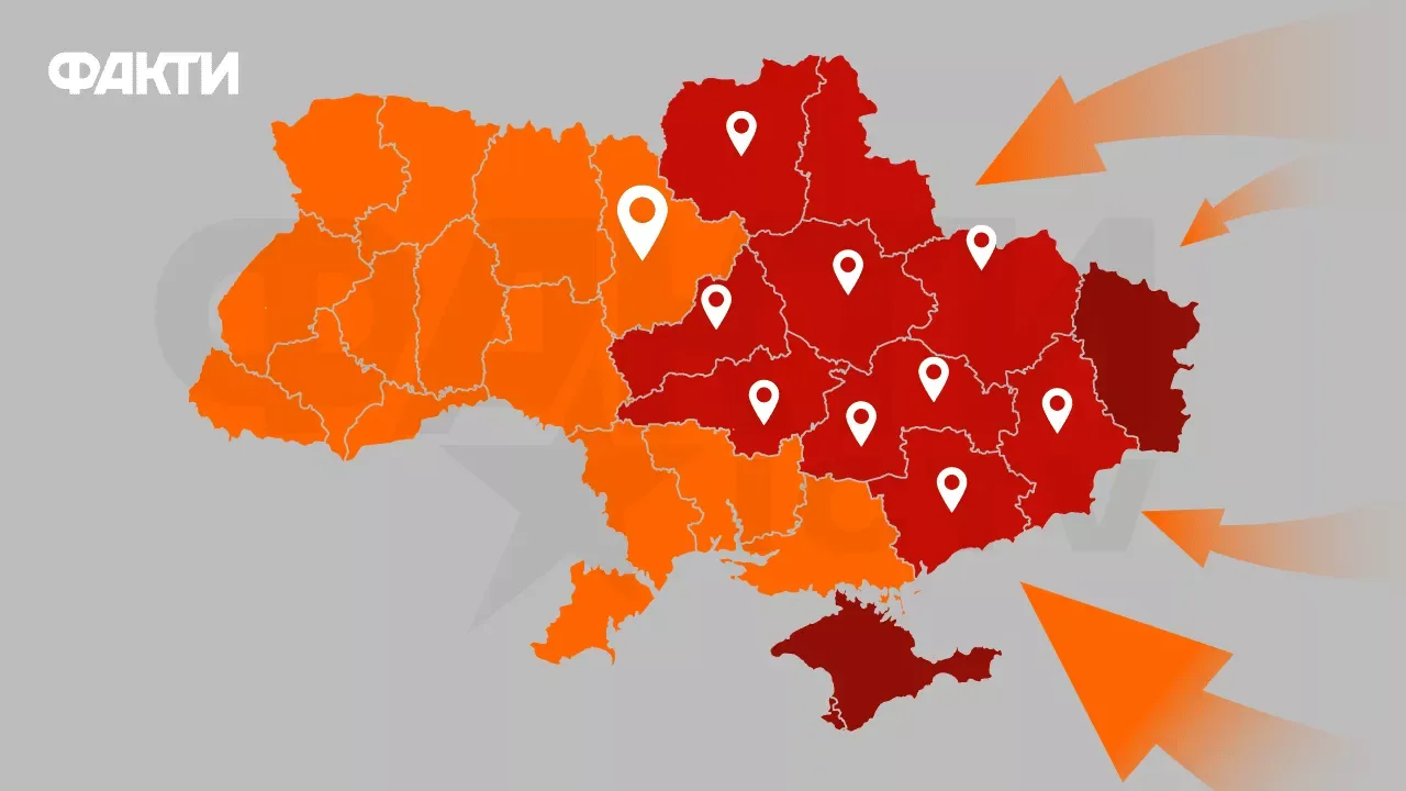 Карта повітряних тривог Факти ICTV