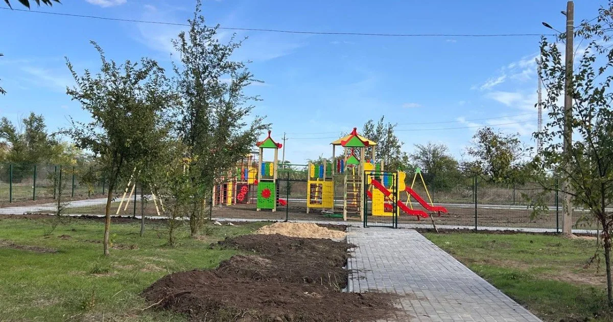 В Арцизькій громаді облаштовують новий дитячий майданчик