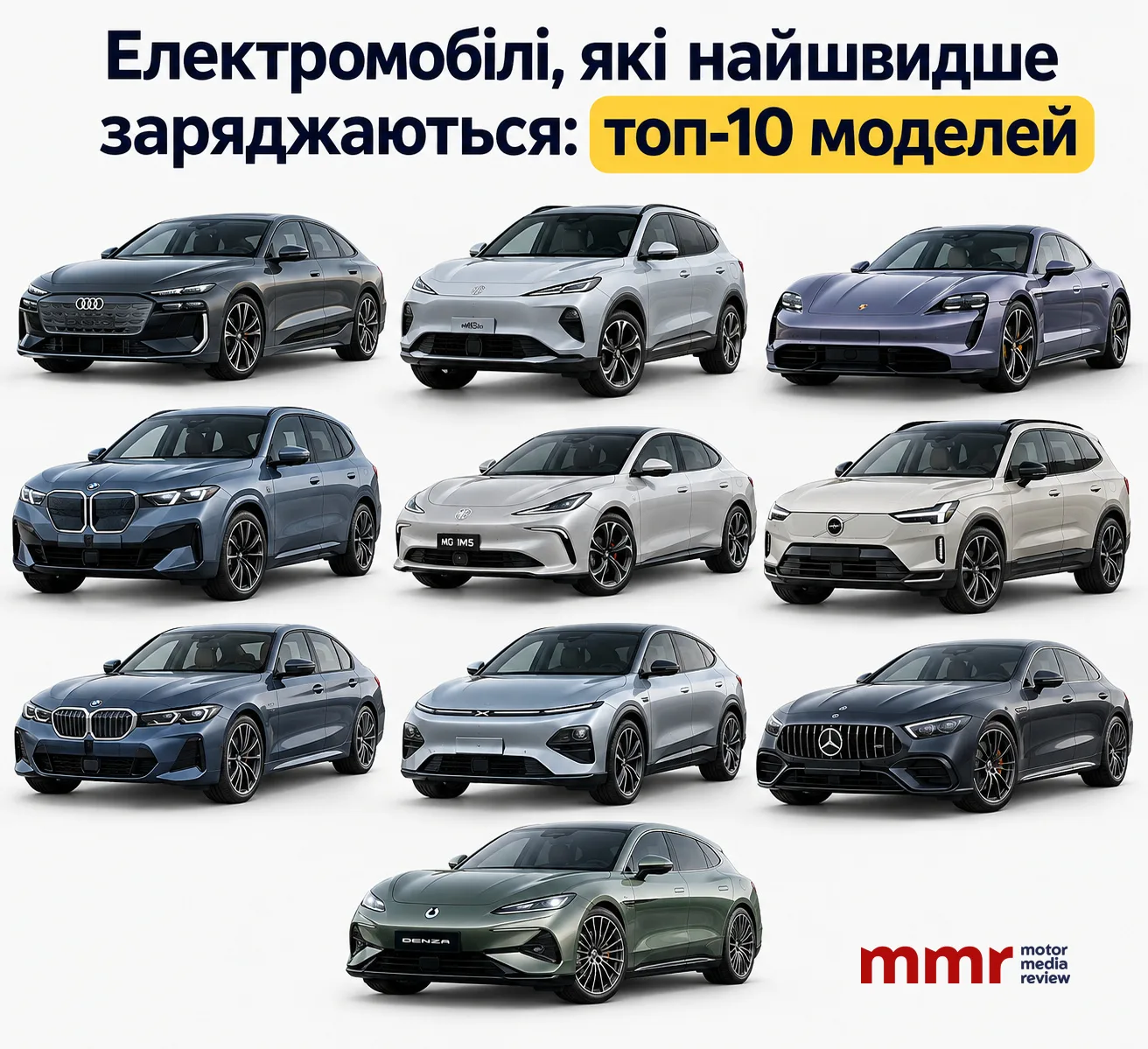 Рейтинг електромобілів з найшвидшою швидкістю заряджання: технологічний прорив