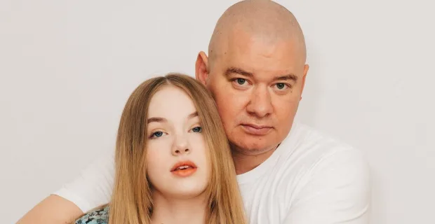 Євген Кошовий з дочкою