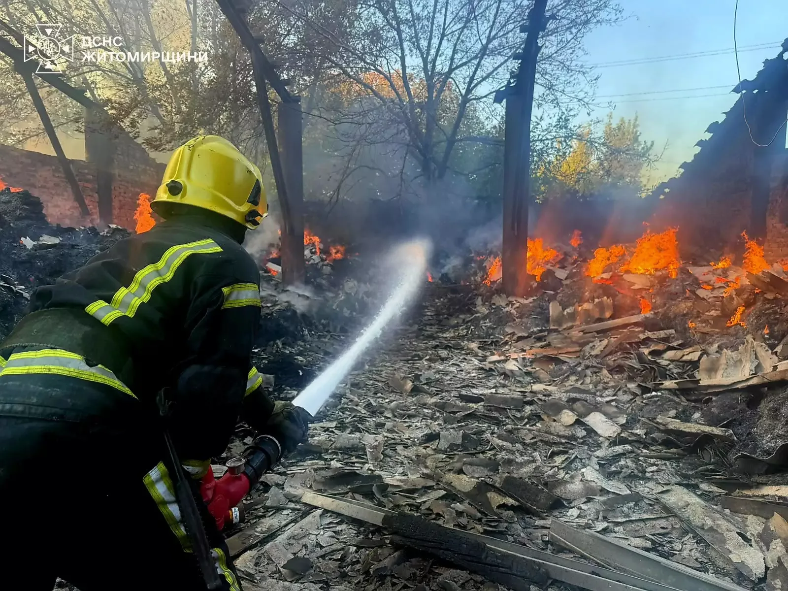 Пожежа на складі ферми у Голубівці