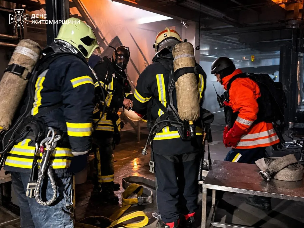 Ліквідація пожежі на харчовому підприємстві