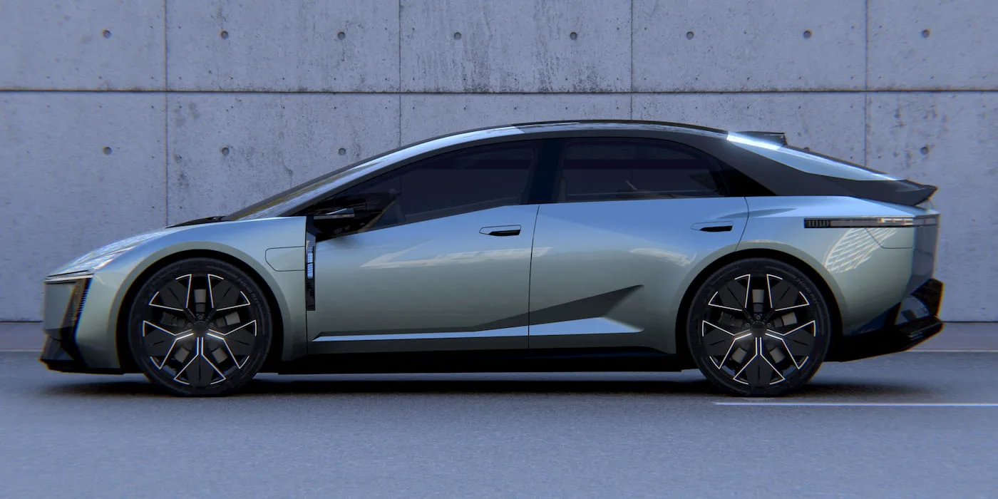 Концепт Corolla EV, вид сбоку