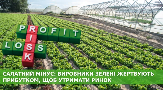 Салатний мінус: виробники зелені жертвують прибутком, щоб утримати ринок