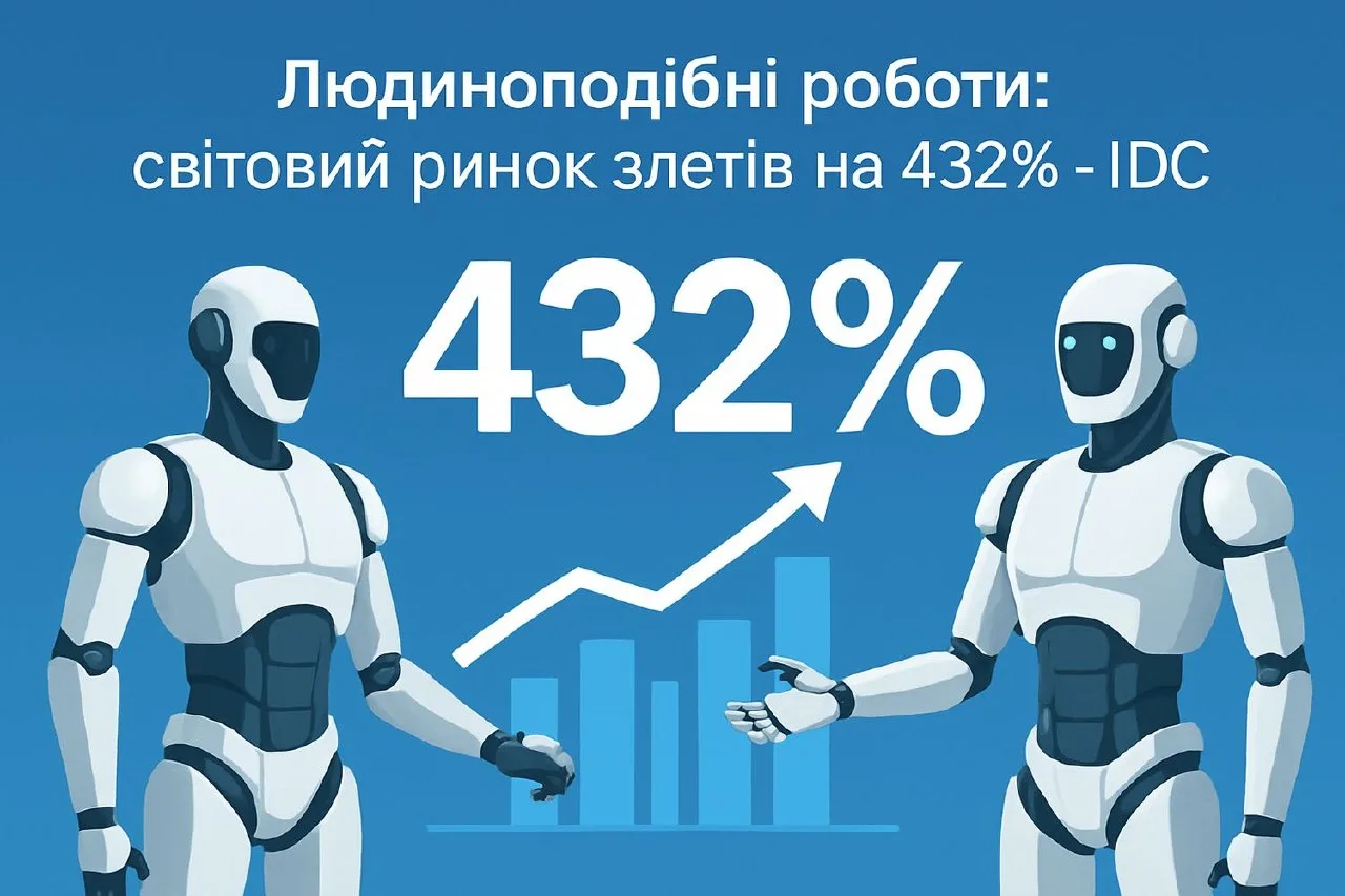 Людиноподібні роботи: світовий ринок злетів на 432% - IDC