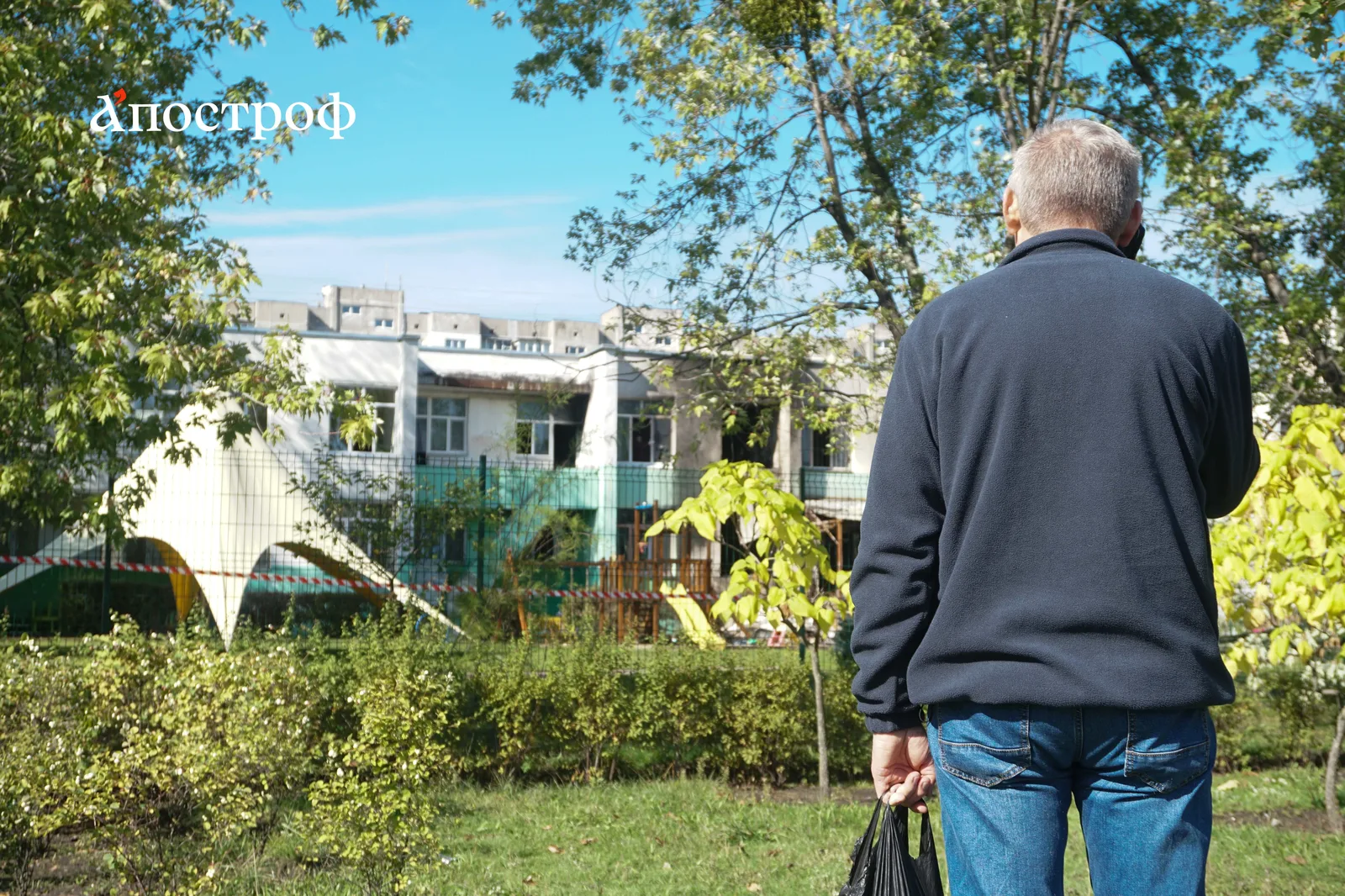 У Києві дрон впав на будівлю дитсадка