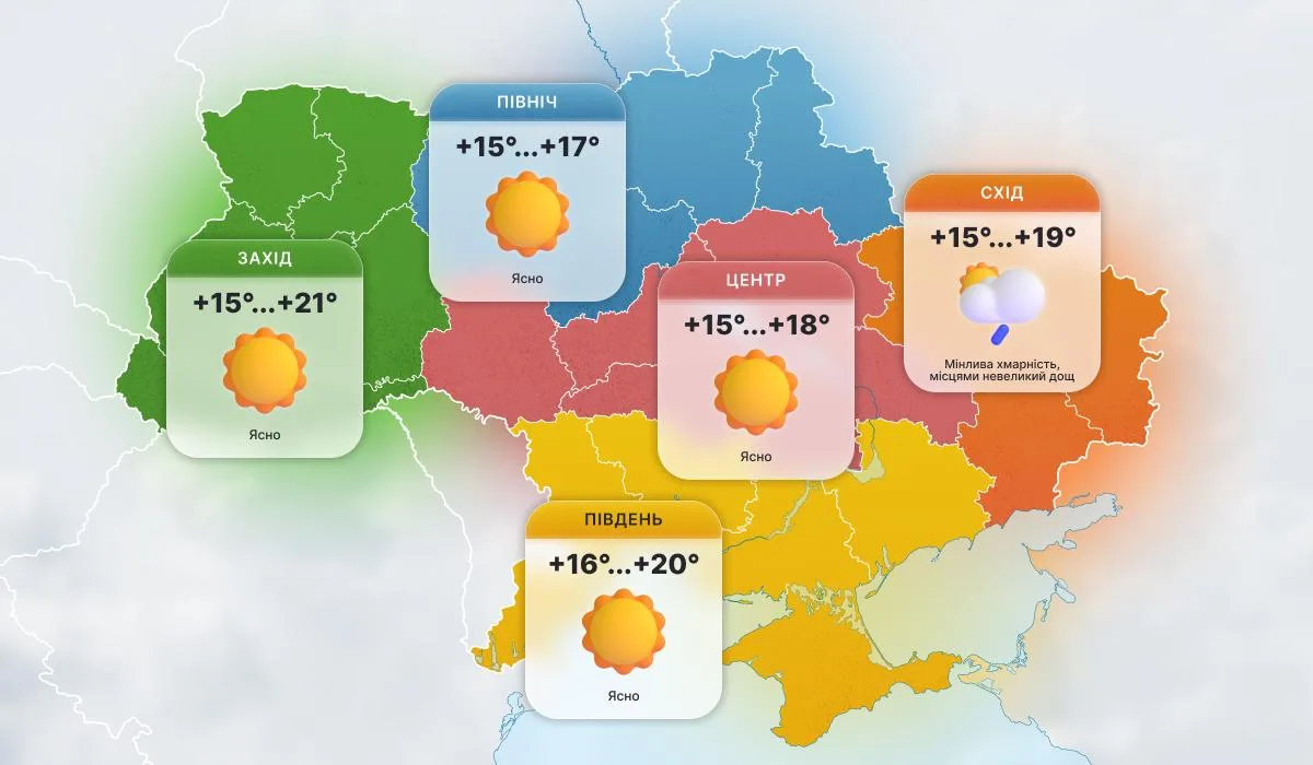 Вересень в Україні завершиться теплом і яскравим сонцем (карта)