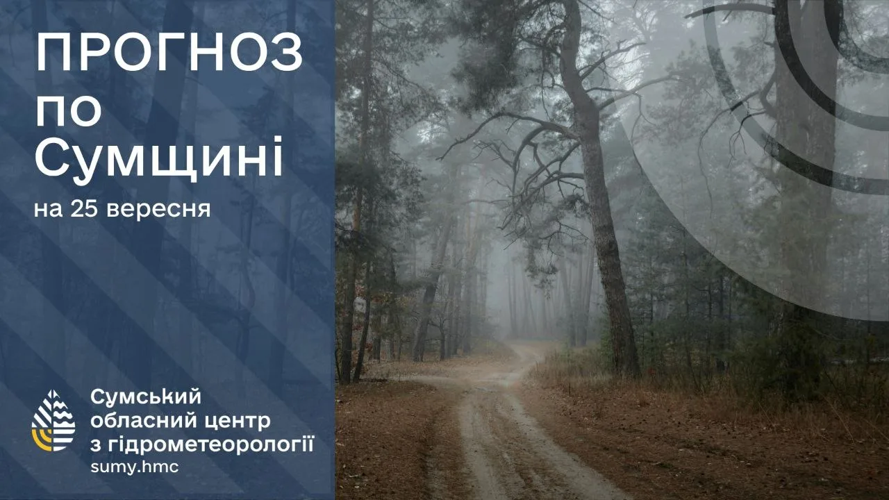 Синоптики повідомили прогноз погоди для Сумщини до кінця тижня
