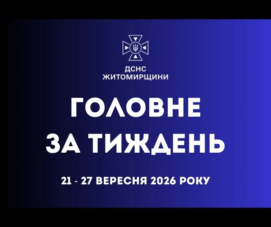 На Житомирщині за тиждень ліквідували 80 надзвичайних подій