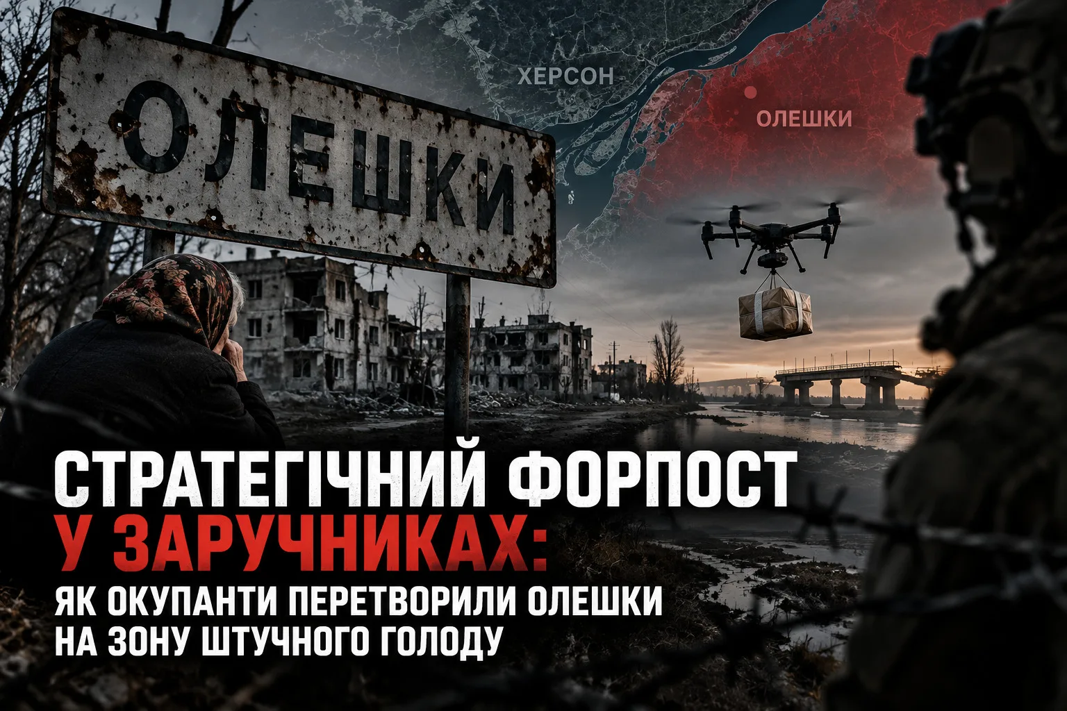 Стратегічний форпост у заручниках: як окупанти перетворили Олешки на зону штучного голоду