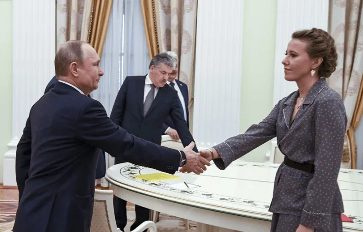 Ксения Собчак и Владимир Путин