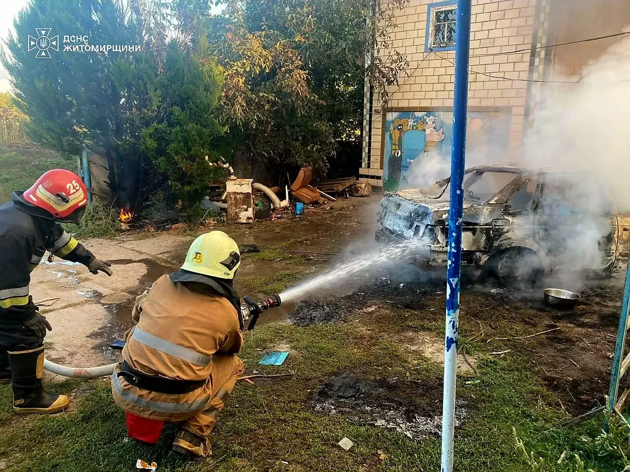 Наслідки пожежі в приватному будинку Бердичева