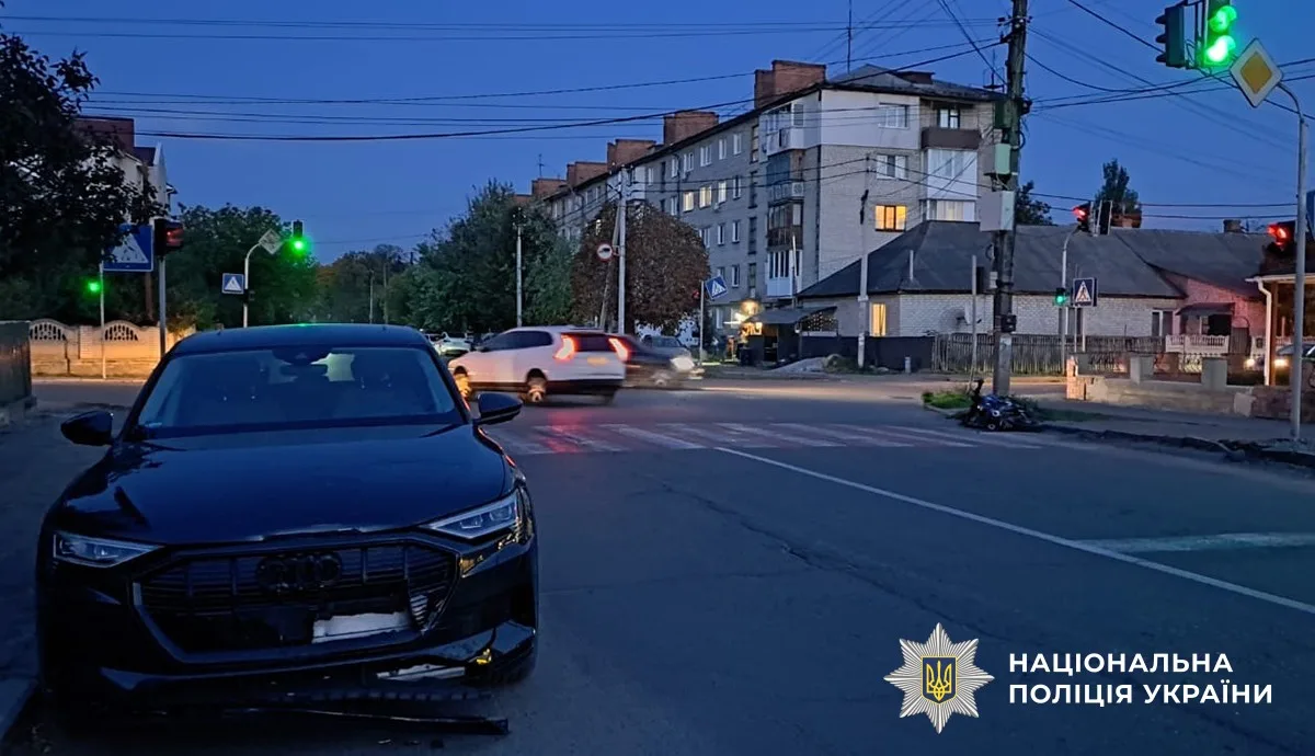 Наслідки ДТП за участю мотоцикліста у Коростишеві