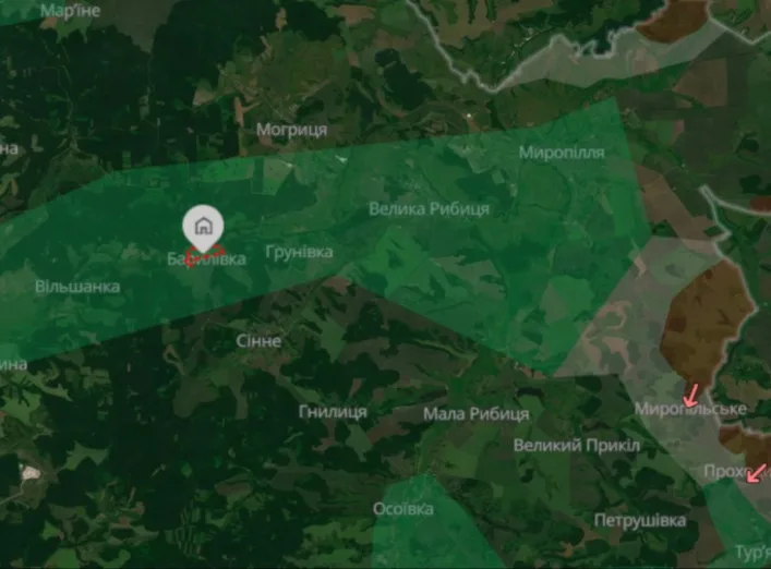 8 корпус ДШВ спростував заяви про захоплення Барилівки на Сумщині