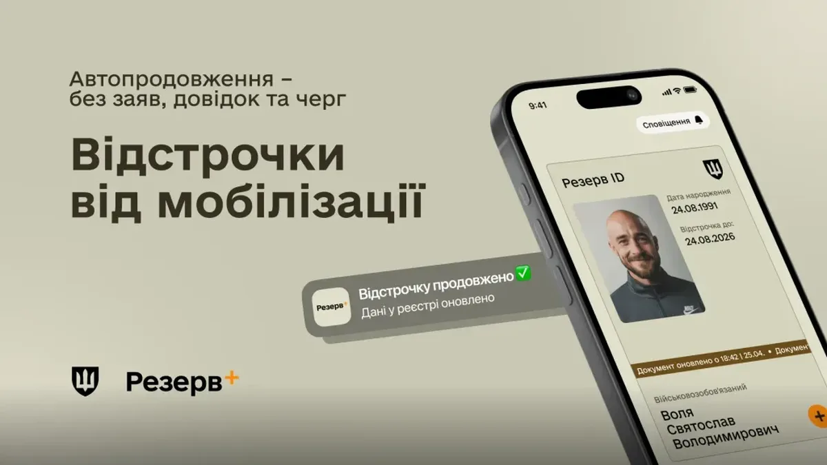 Міноборони: у Резерв+ відновлено оформлення відстрочок