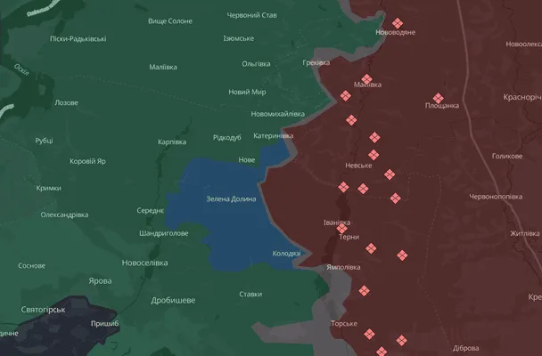 Продвижение ВСУ на фронте. / © Deepstatemap