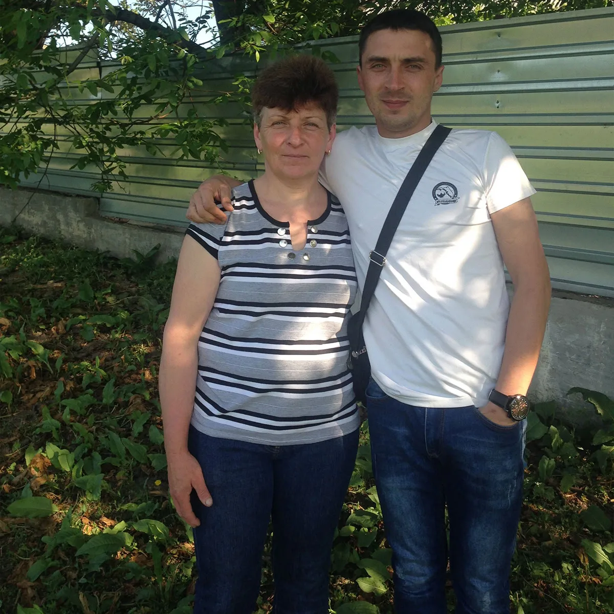 Володимир Неклез із мамою