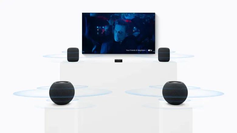 Apple HomePod mini 2 зможе створювати систему об’ємного звучання з чотирьох колонок