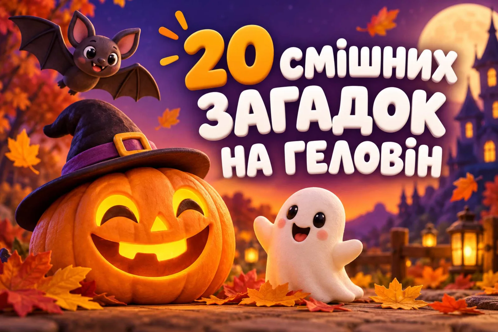 20 кумедних загадок про Геловін, які розсмішать дітей