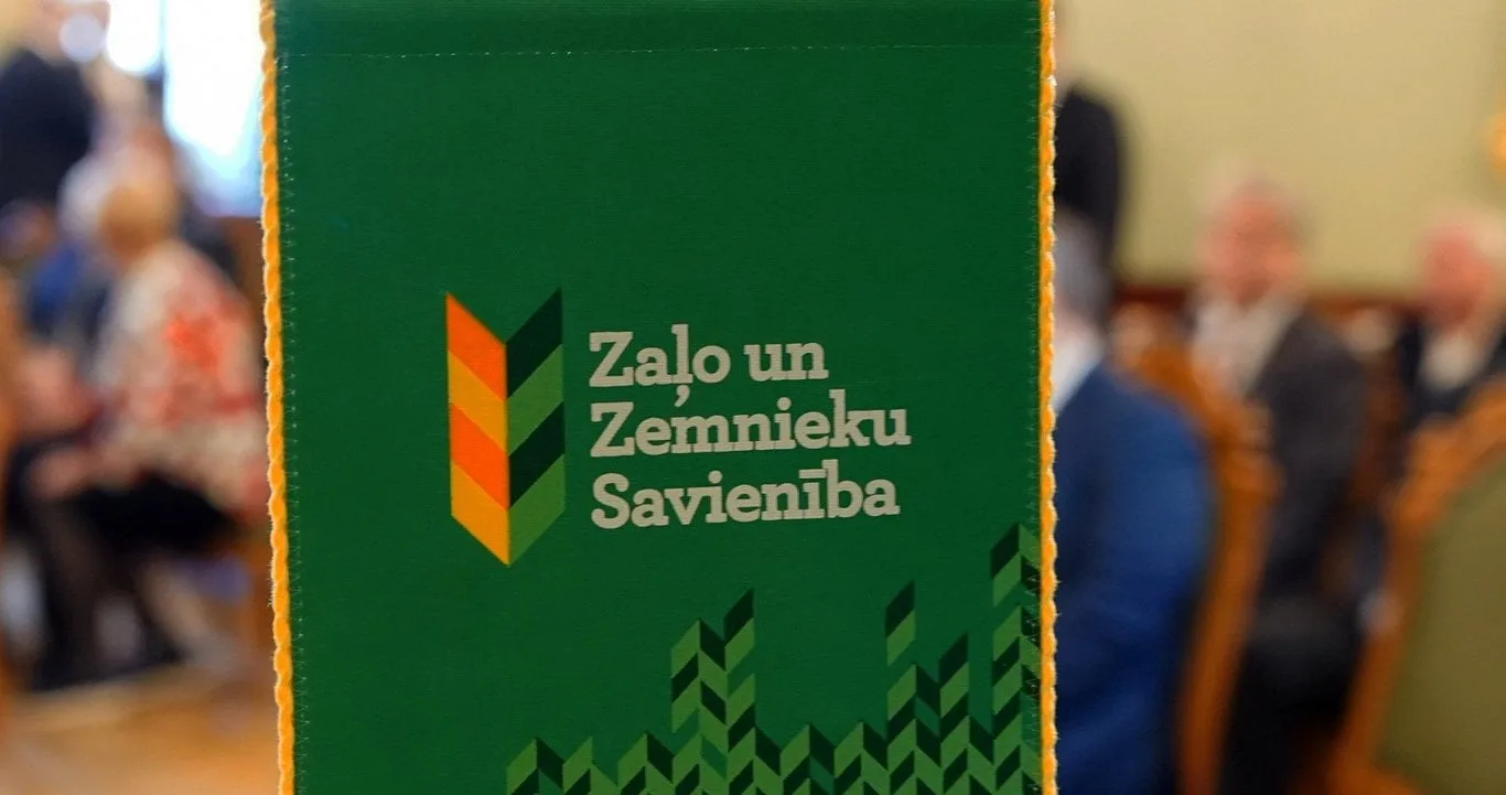Агітаційний постер 'Союз зелених та селян' Латвії