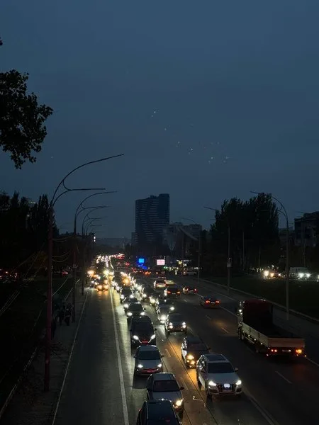 пробки в Киеве после перекрытия моста
