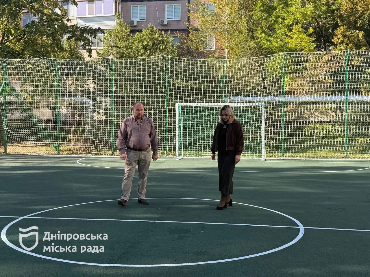 У Дніпрі оновили футбольне поле на вул Новорічній