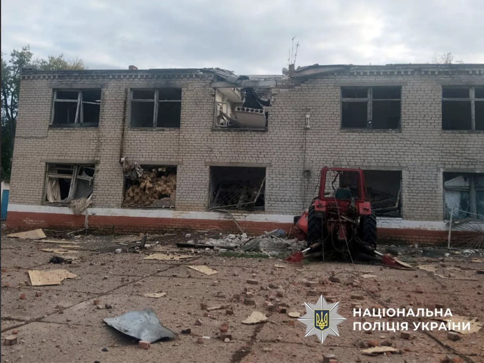 Наслідки російських ударів по Донеччині 23 жовтня 2026 року. Фото: поліція Донеччини