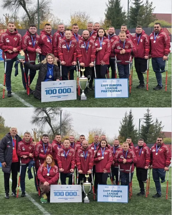 Луцькі «Хрестоносці» вдруге поспіль стали віцечемпіонами України з ампфутболу (фото)