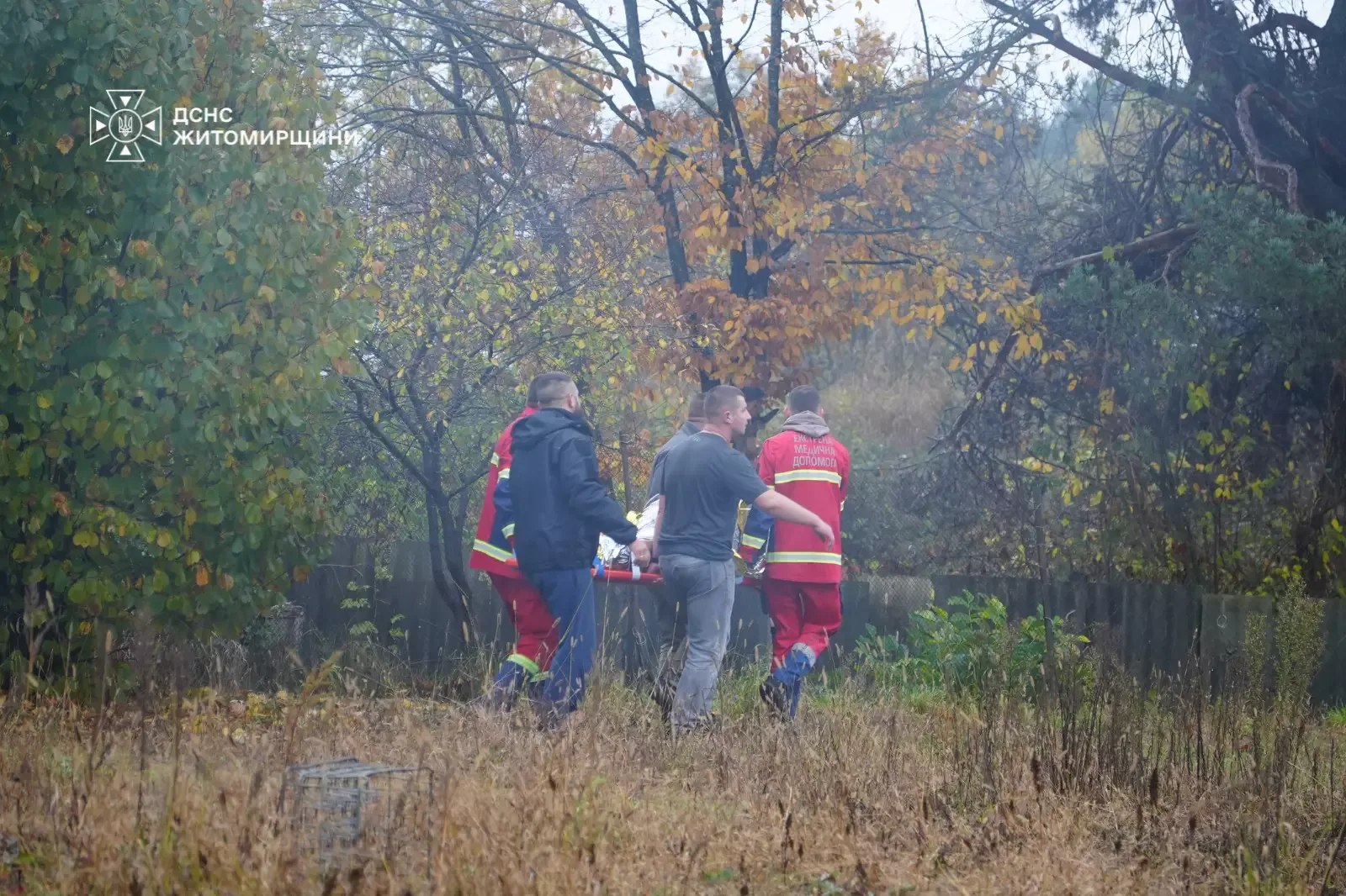 Згорілі конструкції житлового будинку