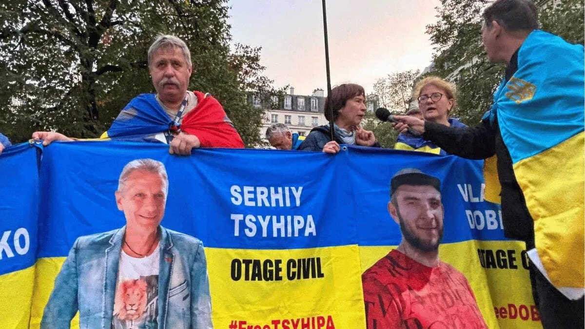 Дружина Сергія Цигіпи розповіла про акції на підтримку полонених у Парижі