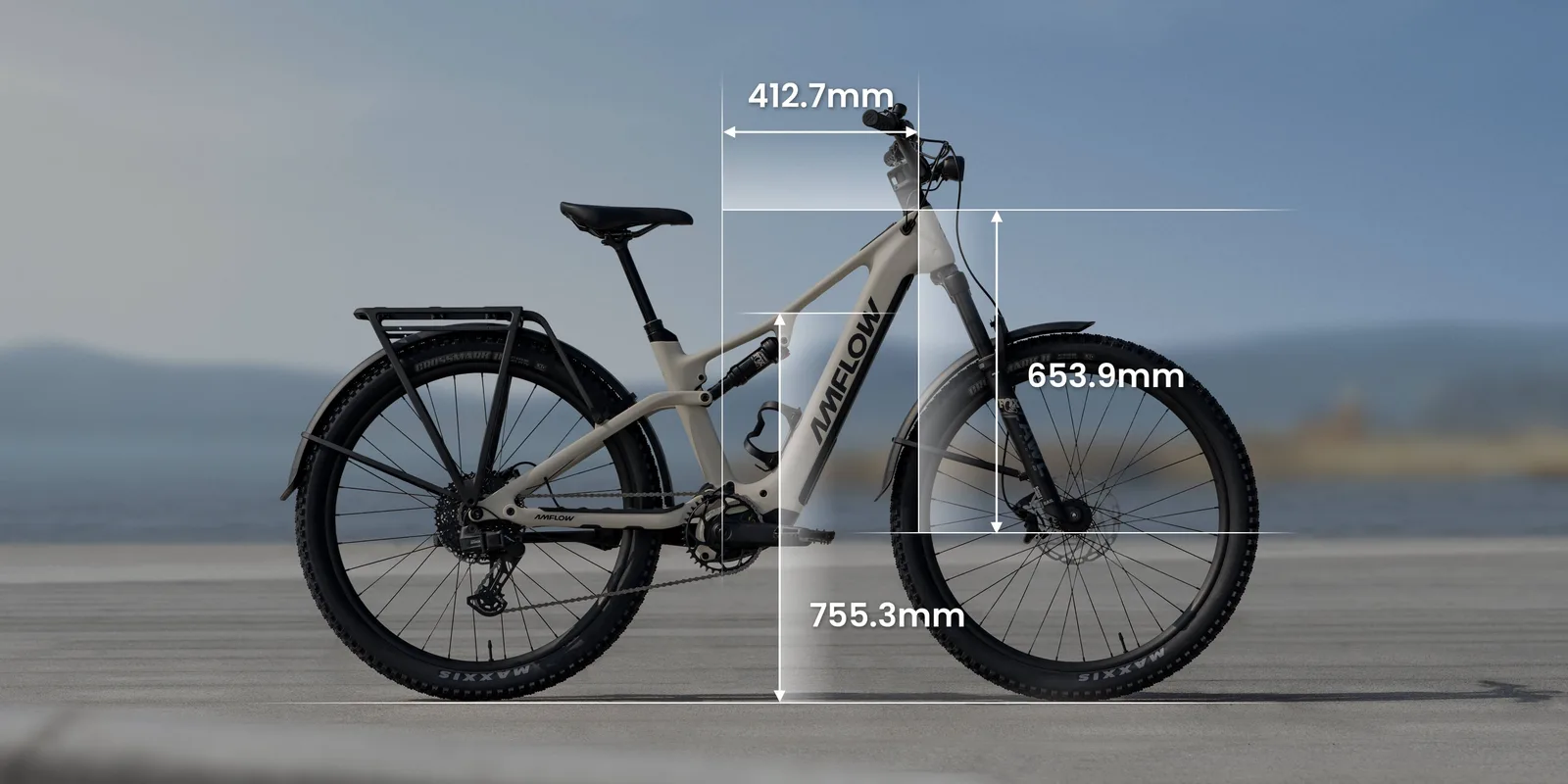 Геометрия рамы Amflow TL Carbon сбоку