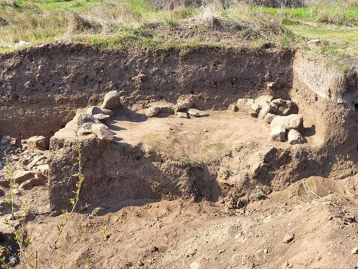 Кромлех на поселенні Гард-1 поблизу Південноукраїнська, який планують перенести до музею