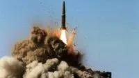 Пуск балістичної ракети з ОТРК Іскандер-М