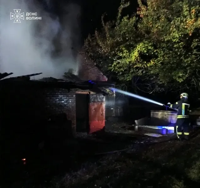 За добу на Волині сталося дві пожежі (фото)