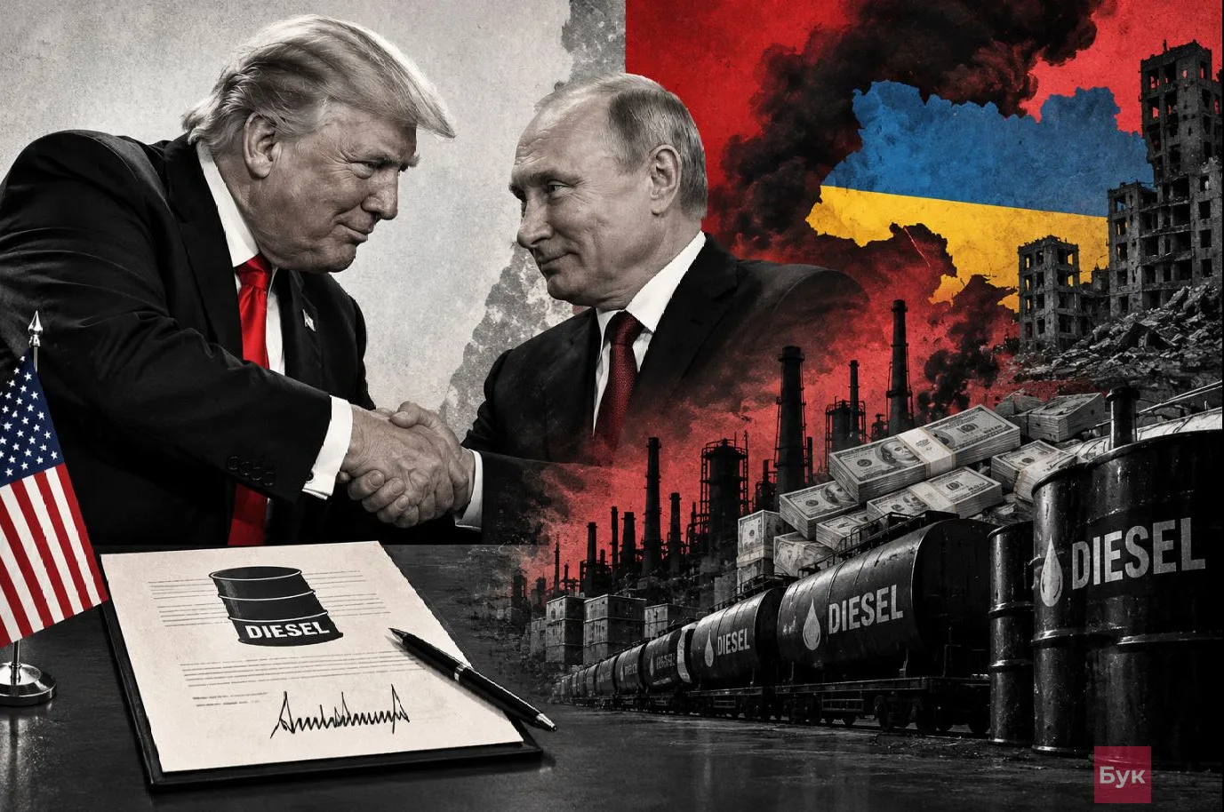 Трамп хотів, щоб Україна самостійно зупинила удари по російських НПЗ: а після відмови домовився з Путіним про дизель - AXIOS