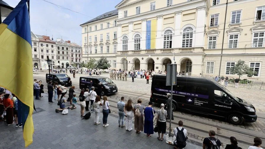Михайло Банась, Роман Криваньо, Руслан Мусієнко, Іван Бойко, Тарас Мельник, Володимир Голубець. Львівщина прощається зі захисниками України