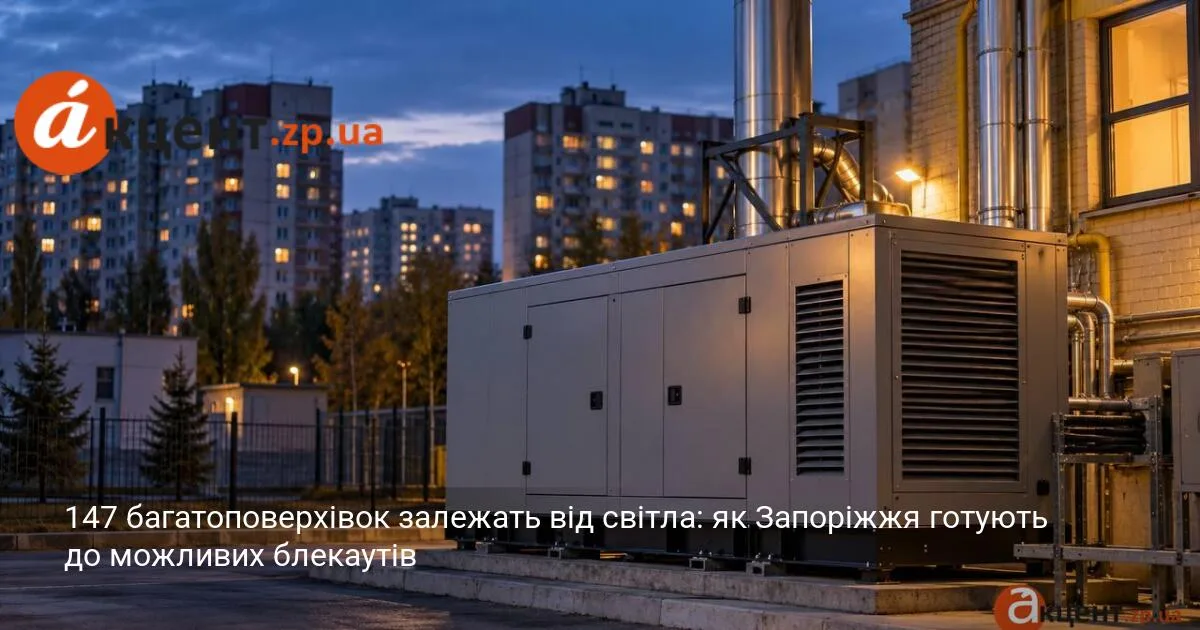 147 багатоповерхівок залежать від світла: як Запоріжжя готують до можливих блекаутів