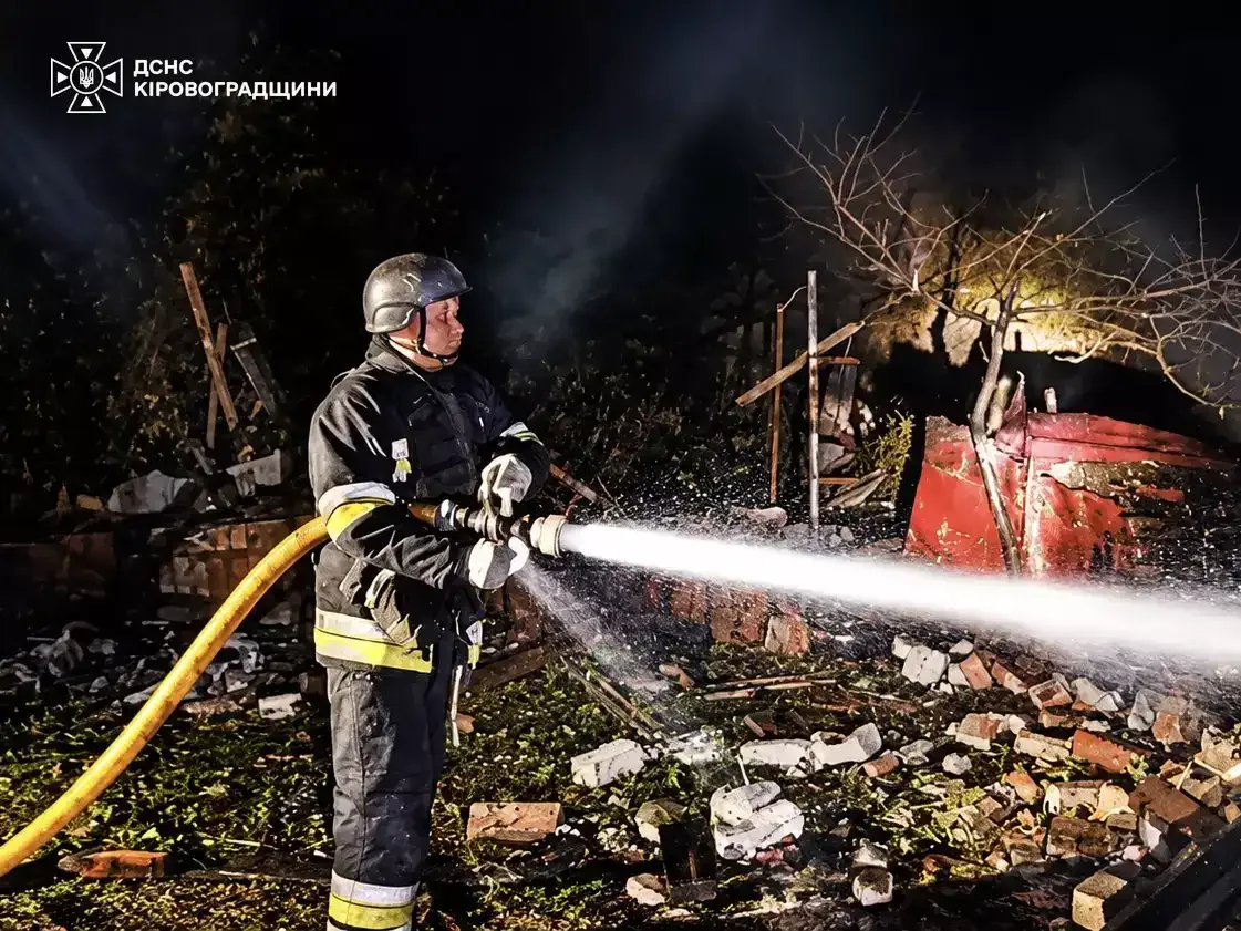 Наслідки обстрілу на Кіровоградщині