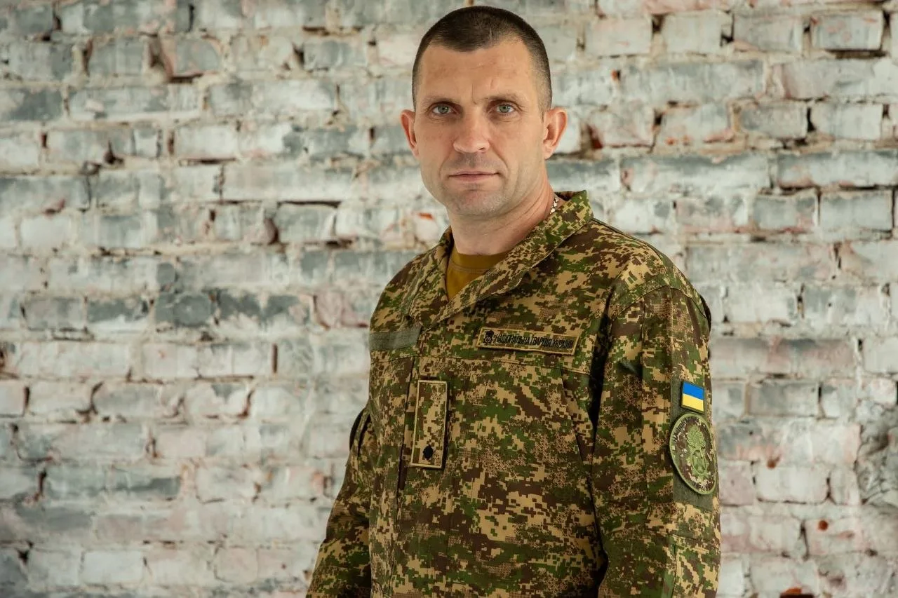Нацгвардієць Микола Головний під час повномасштабного вторгнення. Фото з архіву сімʼї
